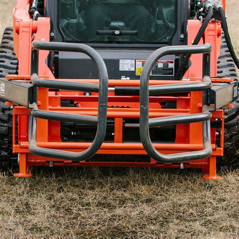 skid steer bale attachment|round bale hay fork attachment.